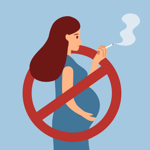 مخاطر التدخين أثناء الحمل علي المراة والطفل